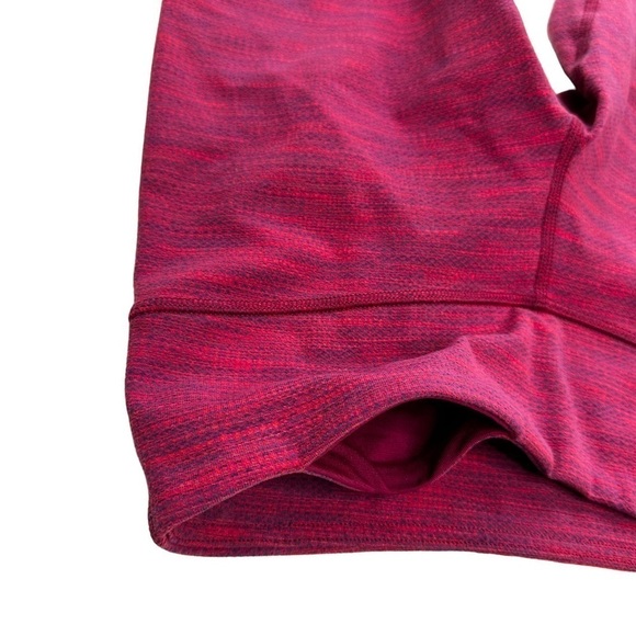Lululemon Wunder Under Crop II red pink berry space dye leggings 4 - Picture 11 of 16